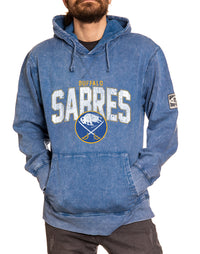 Load image into Gallery viewer, Buffalo Sabres Acid Wash Hoodie
