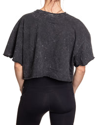 Load image into Gallery viewer, Colorado Avalanche Acid Wash Crop Top
