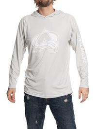 Load image into Gallery viewer, Colorado Avalanche Hooded Rashguard with UV Protection
