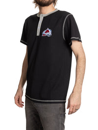 Load image into Gallery viewer, Colorado Avalanche Waffle Henley Shirt
