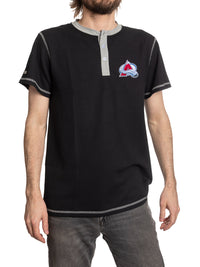Load image into Gallery viewer, Colorado Avalanche Waffle Henley Shirt

