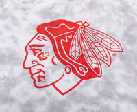 Load image into Gallery viewer, Premium Chicago Blackhawks Grey Tie Dye Oversized Women&#39;s T-Shirt
