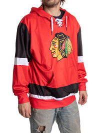 Load image into Gallery viewer, Chicago Blackhawks Hockey Lace Hoodie

