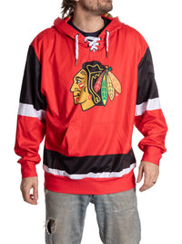 Load image into Gallery viewer, Chicago Blackhawks Hockey Lace Hoodie
