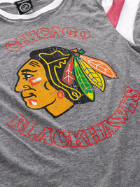 Load image into Gallery viewer, Chicago Blackhawks Ladies Loose Fit Varsity Style Retro Lounge T-Shirt
