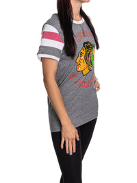 Load image into Gallery viewer, Chicago Blackhawks Ladies Loose Fit Varsity Style Retro Lounge T-Shirt
