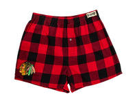 Load image into Gallery viewer, Chicago Blackhawks Buffalo Plaid Flannel Boxers-2 pack
