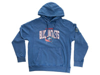 Load image into Gallery viewer, Columbus Blue Jackets Distressed Logo Unisex Blue Acid Wash Hoodie

