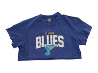 Load image into Gallery viewer, St. Louis Blues Acid Wash Crop Top

