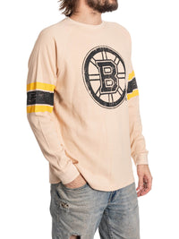 Load image into Gallery viewer, Boston Bruins Long Sleeve Waffle Crewneck
