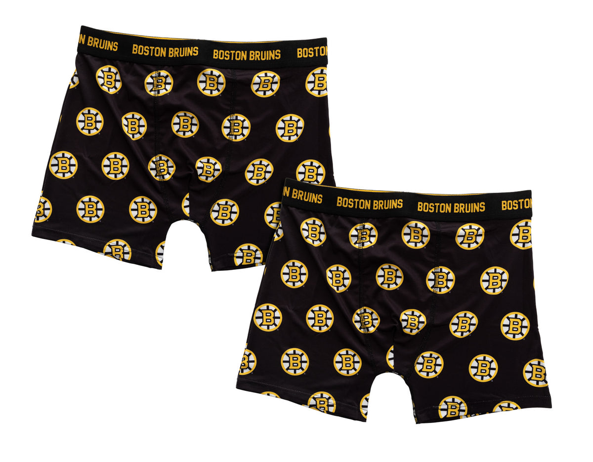 Men's Boston Bruins Boxer Briefs - Premium 2 Pack Underwear