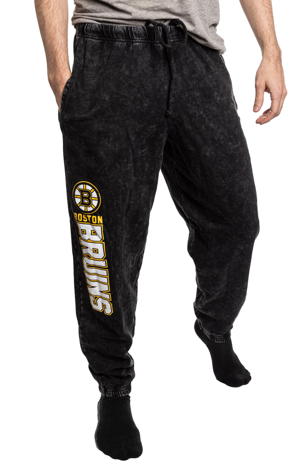 Official licensed NHL Boston Bruins Acid Wash Joggers