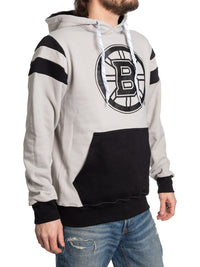 Load image into Gallery viewer, NHL Boston Bruins Grey Scale Varsity Hoodie
