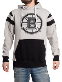Load image into Gallery viewer, NHL Boston Bruins Grey Scale Varsity Hoodie
