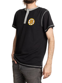 Load image into Gallery viewer, Boston Bruins Waffle Henley Shirt
