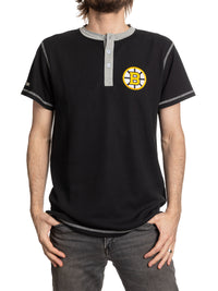 Load image into Gallery viewer, Boston Bruins Waffle Henley Shirt
