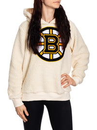 Load image into Gallery viewer, NHL Boston Bruins Ladies Sherpa Hoodie
