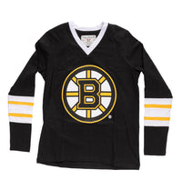 Load image into Gallery viewer, Boston Bruins Women&#39;s V-Neck Varsity Long Sleeve Shirt
