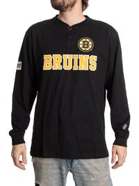 Load image into Gallery viewer, Boston Bruins Long Sleeve Henley
