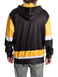 Load image into Gallery viewer, Boston Bruins Hockey Lace Hoodie
