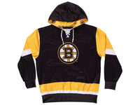 Load image into Gallery viewer, Boston Bruins Hockey Lace Hoodie
