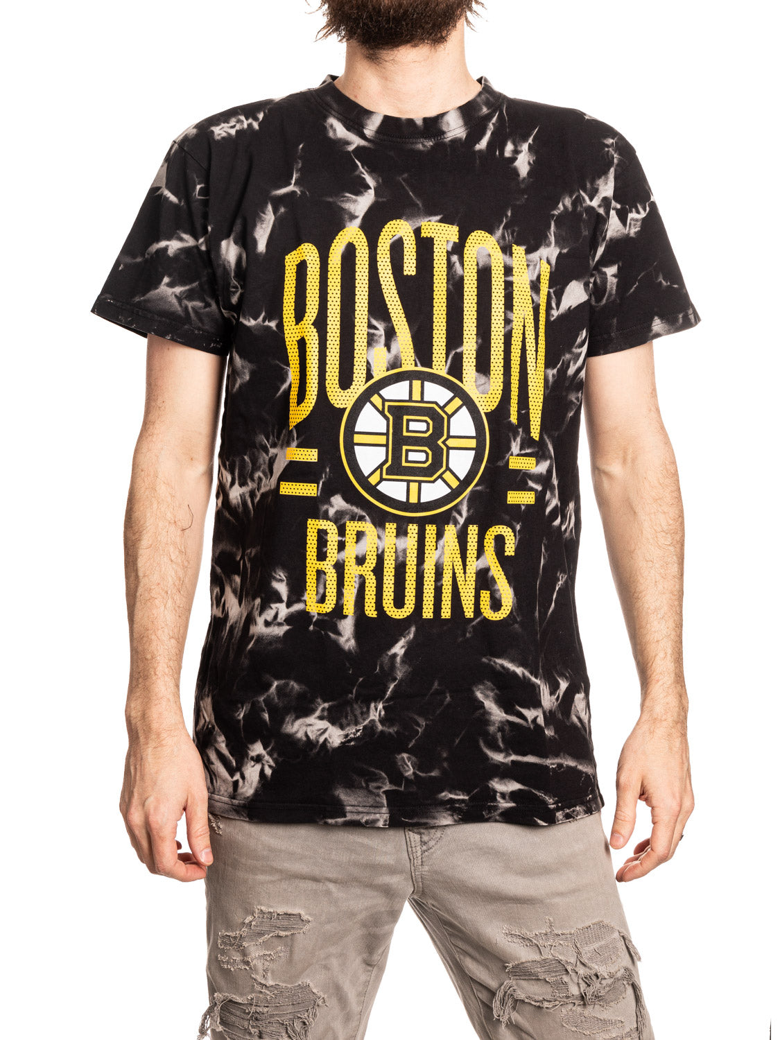 Boston Bruins Crystal Tie Dye T-Shirt