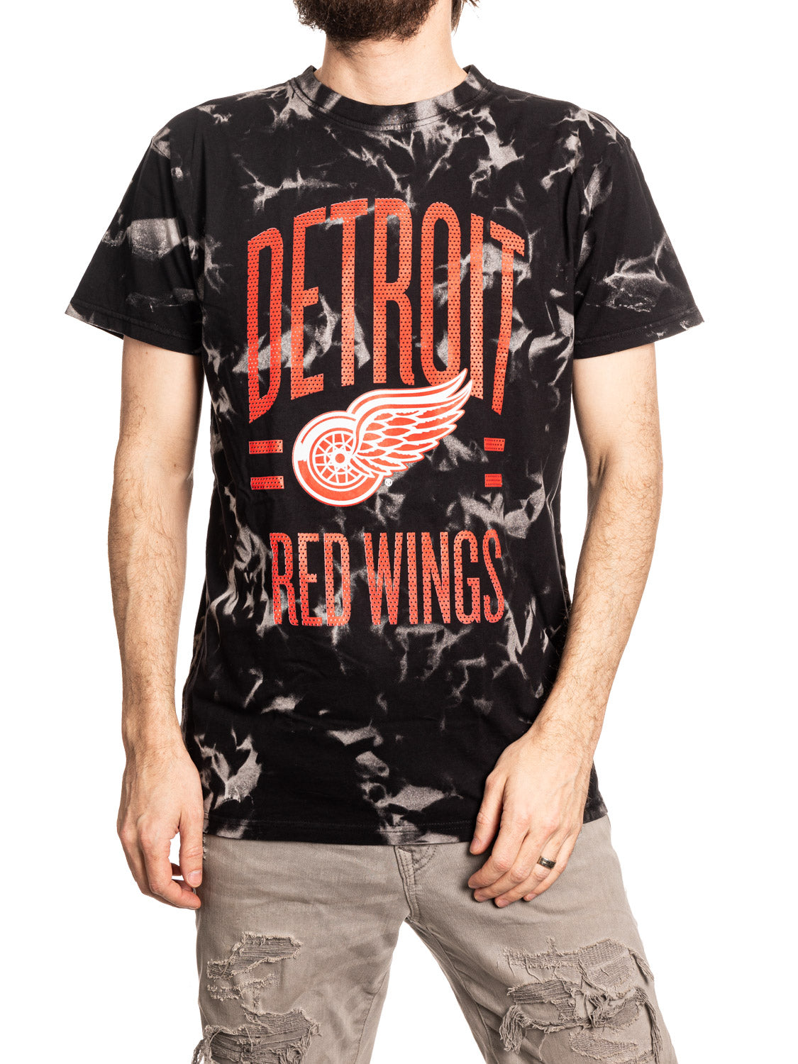 Detroit Red Wings Crystal Tie Dye T-Shirt