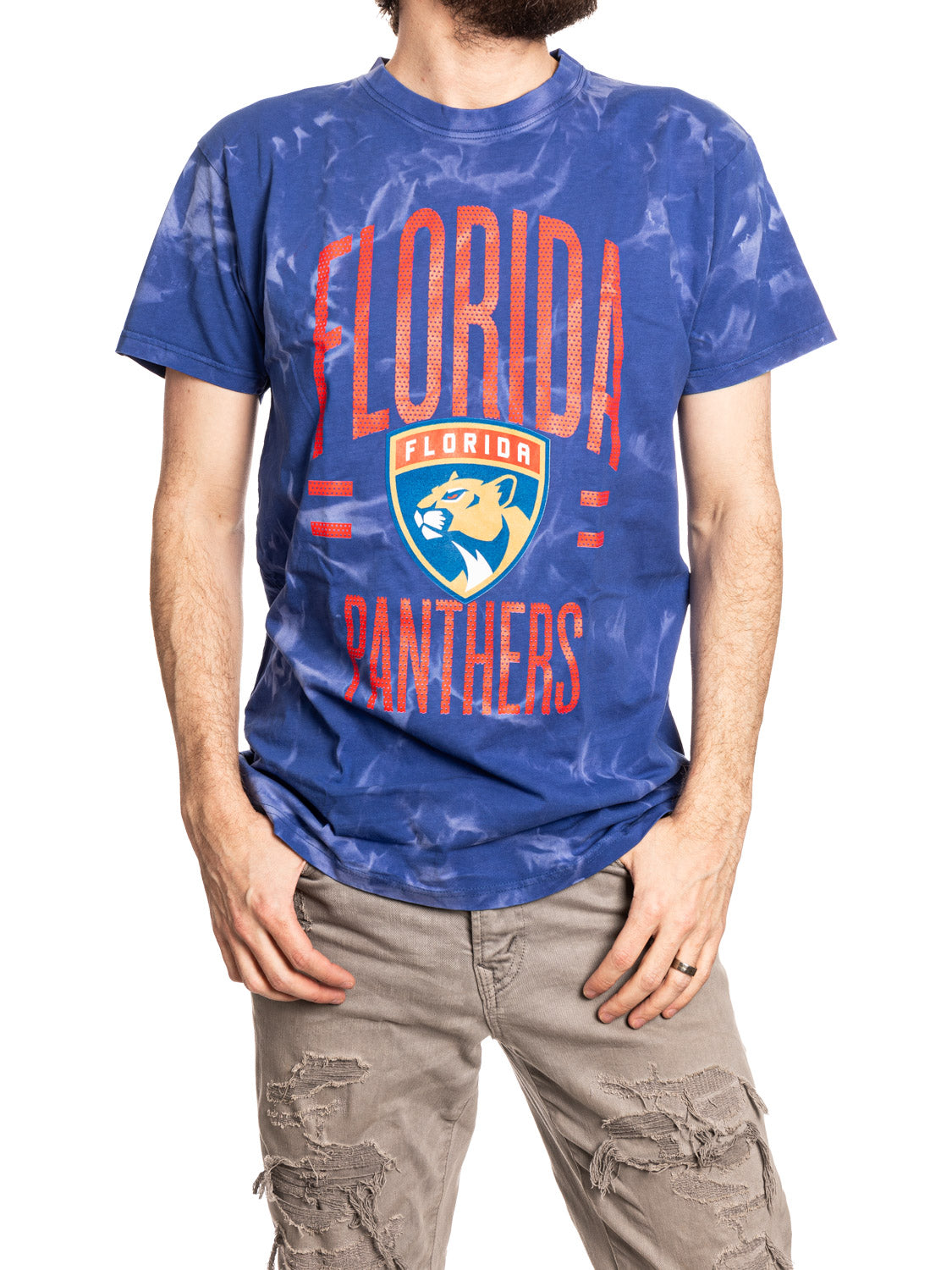 Florida Panthers Crystal Tie Dye T-Shirt