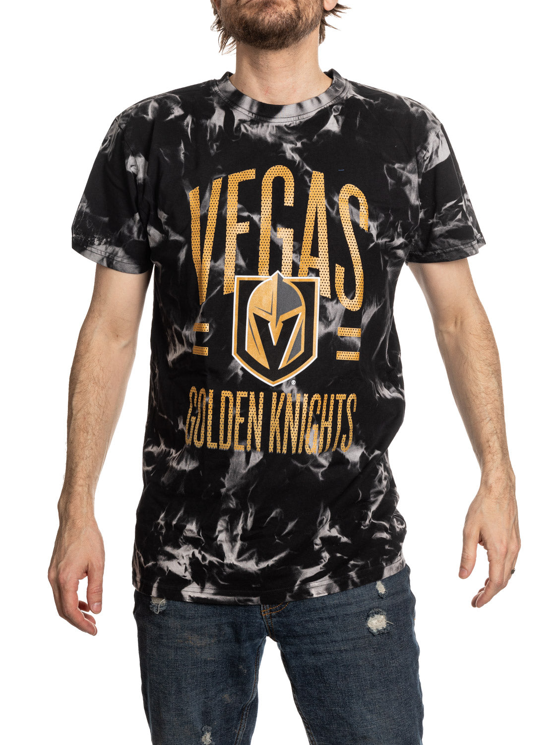 Vegas Golden Knights Crystal Tie Dye T-Shirt