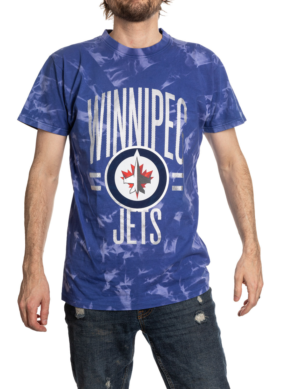 Winnipeg Jets Crystal Tie Dye T-Shirt