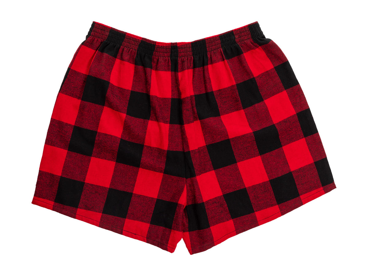 NHL Licensed Montreal Canadiens Buffalo Plaid Flannel Boxers -2pack