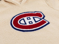 Load image into Gallery viewer, Montreal Canadians Ladies Sherpa Hoodie with Premium Chenille Logo
