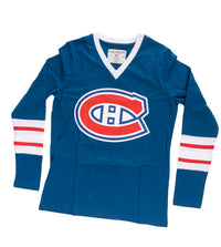 Load image into Gallery viewer, Montreal Canadiens Women&#39;s V-Neck Varsity Long Sleeve Shirt
