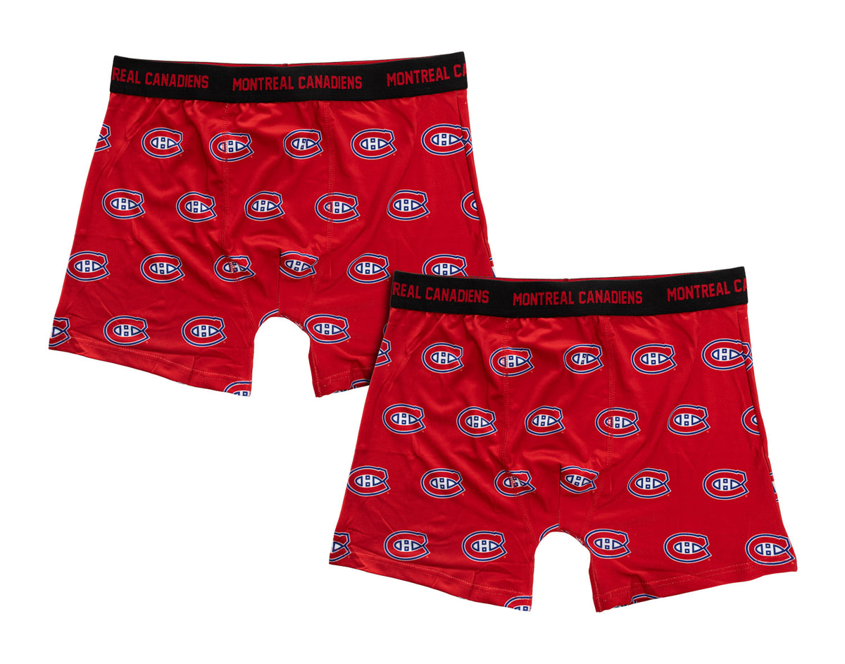 Men's Montreal Canadiens Premium Boxer Briefs - 2 Pack Underwear