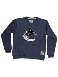 Load image into Gallery viewer, Vancouver Canucks NHL Unisex Cabin Crew Neck Sweater with Chenille logo
