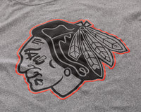 Load image into Gallery viewer, Chicago Blackhawks NHL Men&#39;s Performance Rash Guard Base Layer Moisture-Wicking T-Shirt - Grey
