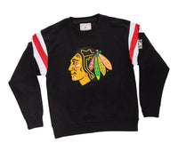 Load image into Gallery viewer, Chicago Blackhawks Varsity Retro Style Crewneck Sweater
