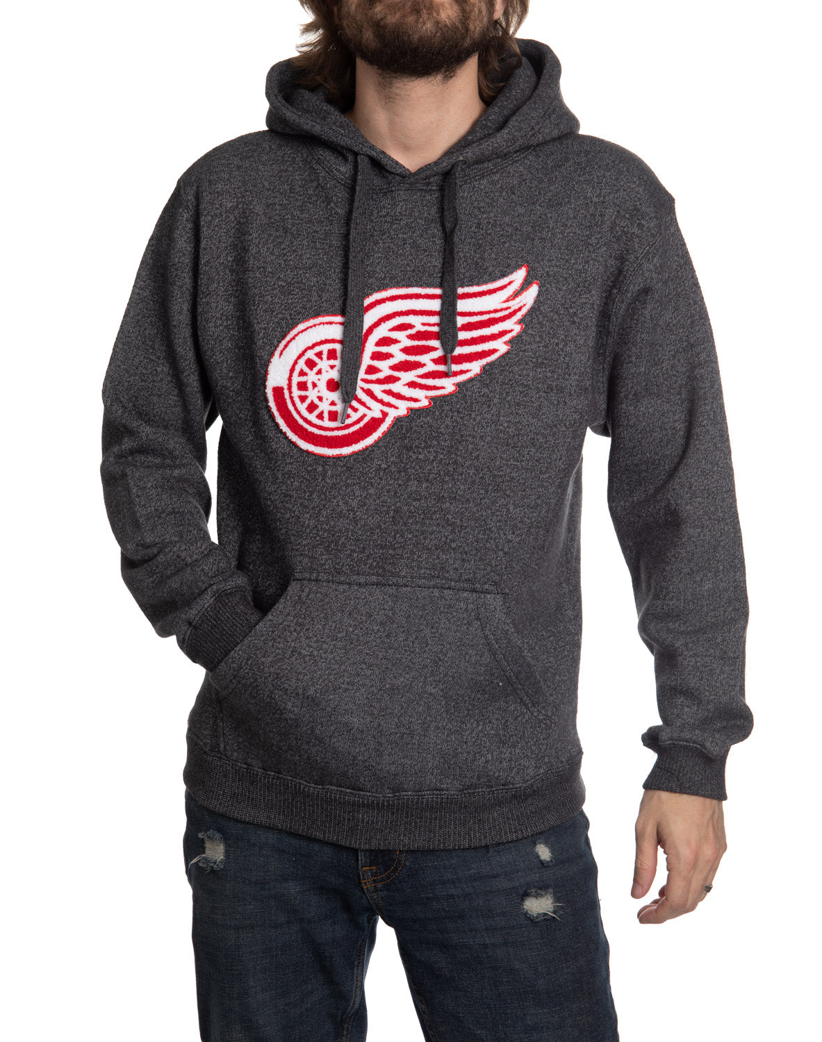 Detroit Red Wings Unisex Nantucket Hoodie with Chenille Logo Crest