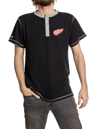 Load image into Gallery viewer, Detroit Red Wings Waffle Henley Shirt
