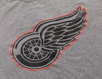 Load image into Gallery viewer, Detroit Red Wings NHL Men&#39;s Performance Rash Guard Base Layer Moisture-Wicking T-Shirt - Grey
