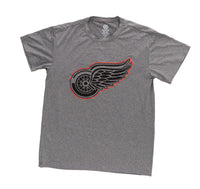 Load image into Gallery viewer, Detroit Red Wings NHL Men&#39;s Performance Rash Guard Base Layer Moisture-Wicking T-Shirt - Grey
