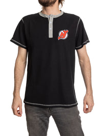 Load image into Gallery viewer, New Jersey Devils Waffle Henley Shirt
