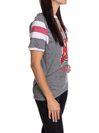 Load image into Gallery viewer, New Jersey Devils Ladies Loose Fit Varsity Style Retro Lounge T-Shirt
