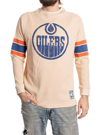 Load image into Gallery viewer, Edmonton Oilers Long Sleeve Waffle Crewneck
