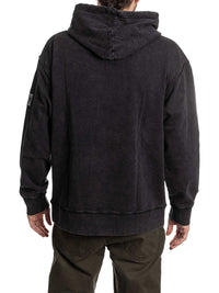 Load image into Gallery viewer, Calgary Flames Distressed Logo Unisex Black Acid Wash Hoodie
