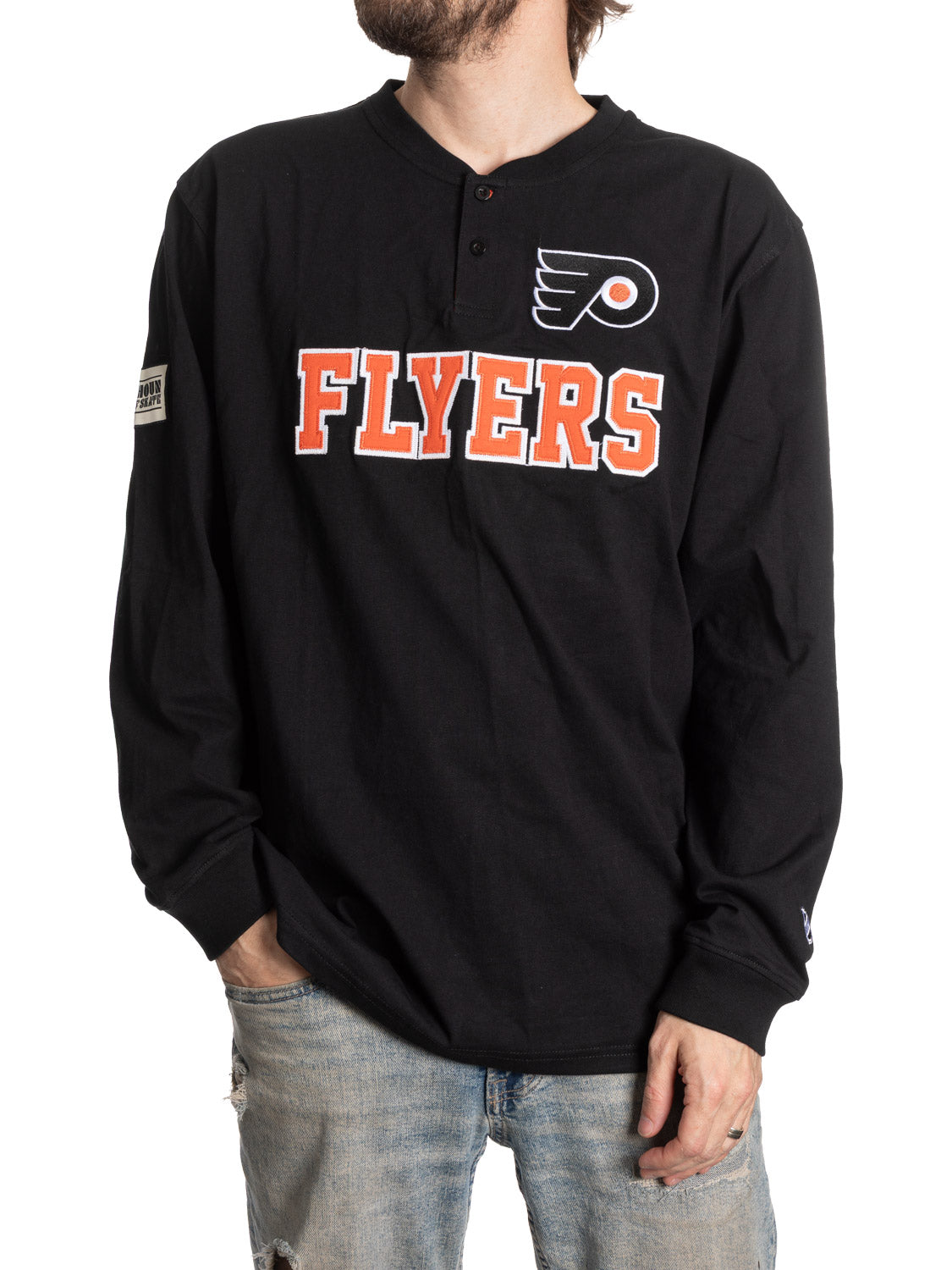 Philadelphia Flyers Long Sleeve Henley - Presale