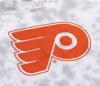 Load image into Gallery viewer, Premium Philadelphia Flyers Grey Tie Dye Oversized Women&#39;s T-Shirt
