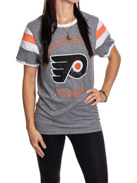Load image into Gallery viewer, Philadelphia Flyers Ladies Loose Fit Varsity Style Retro Lounge T-Shirt
