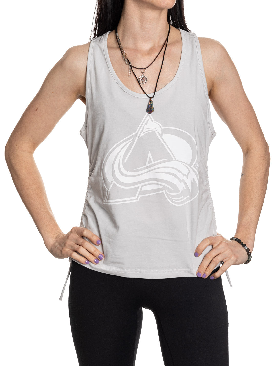 Colorado Avalanche Women s Adjustable Jersey Knit Tank Top Calhoun Surf N Skate