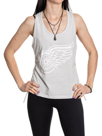 Load image into Gallery viewer, Detroit Red Wings Women&#39;s Adjustable Jersey Knit Tank Top
